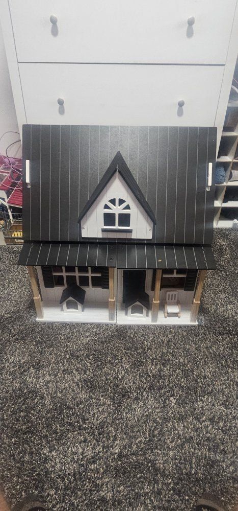 Sams club Wooden Dollhouse with Miniature Furniture and Open-Front Design (with extra new furnature)