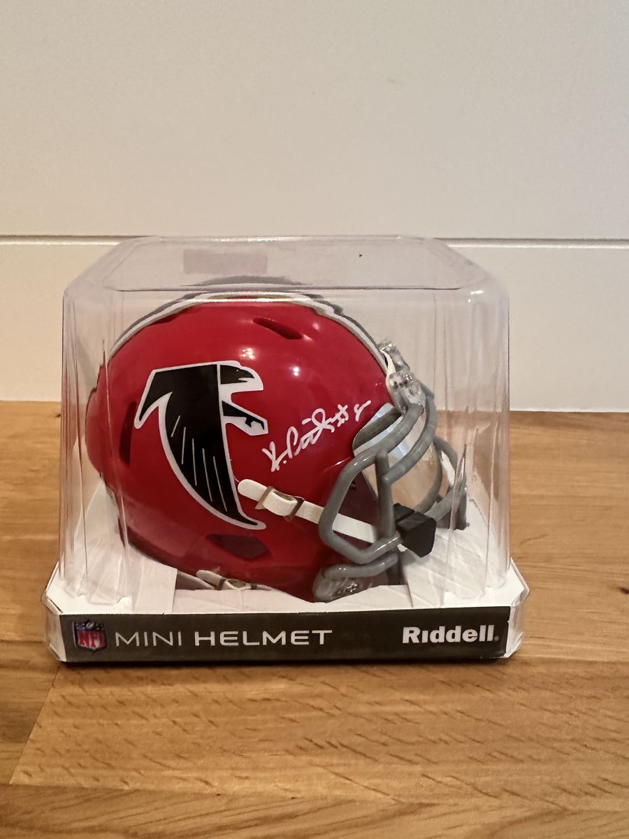 Kyle Pitts Signed Falcons Mini Helmet Beckett Authenticated