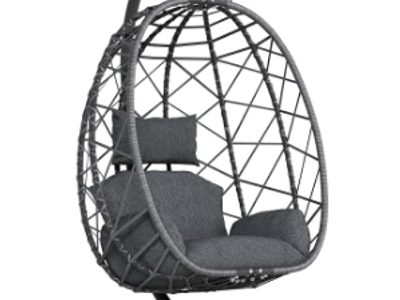Hanging Egg Chair with Stand, Swinging Egg Chair Outdoor Indoor