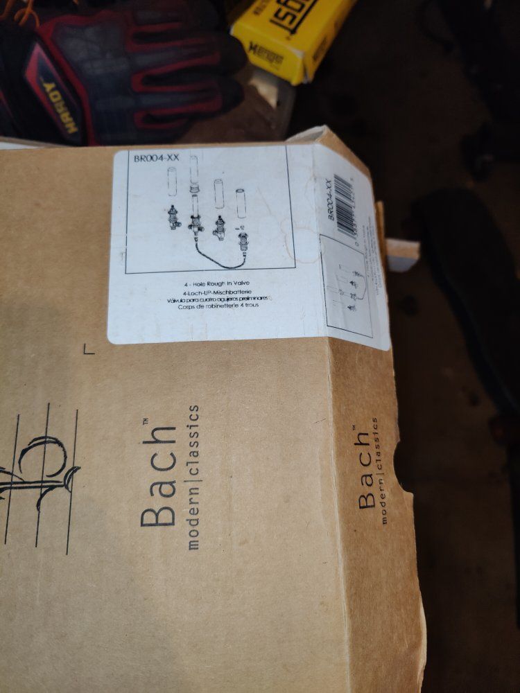 Bach Modern Classics BR004-XX 4-Hole Rough-In Valve for Roman Tub Faucet