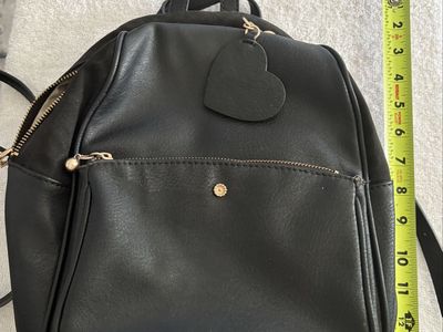 LC Lauren Conrad Kate Faux-Leather Backpack - Black & Gold