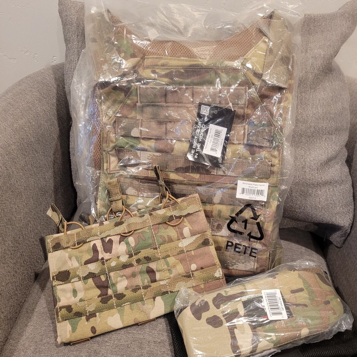 Multicam Plate Carrier Setup for AR15 Sized Mags