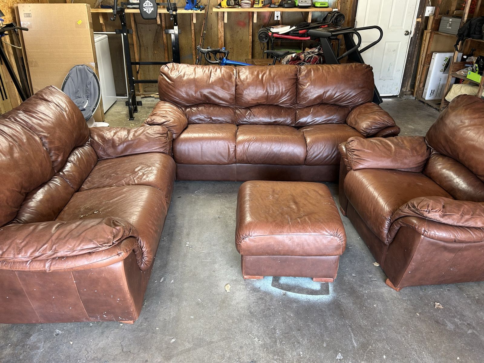 Leather couches