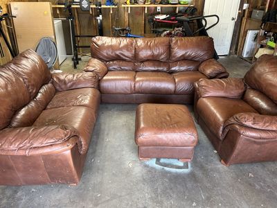 Leather couches