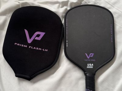 Vatic Pro Prism Flash 16mm Pickleball Paddle Long Handle w/ Case, Control Style