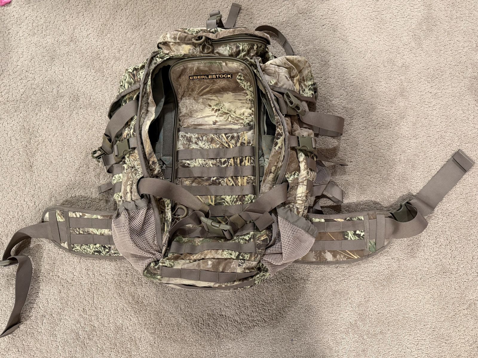 Eberlestock Camouflage Hunting Pack - Tactical Backpack with Padded Straps & Waist Belt