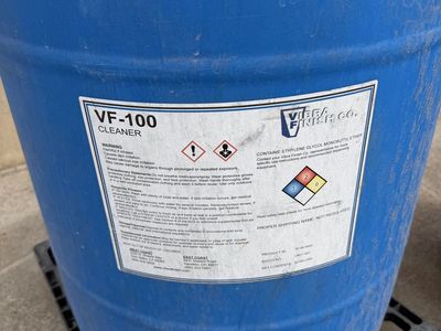 VF-100 Industrial Cleaner Drum — 55 Gal (≈7/8 Full)