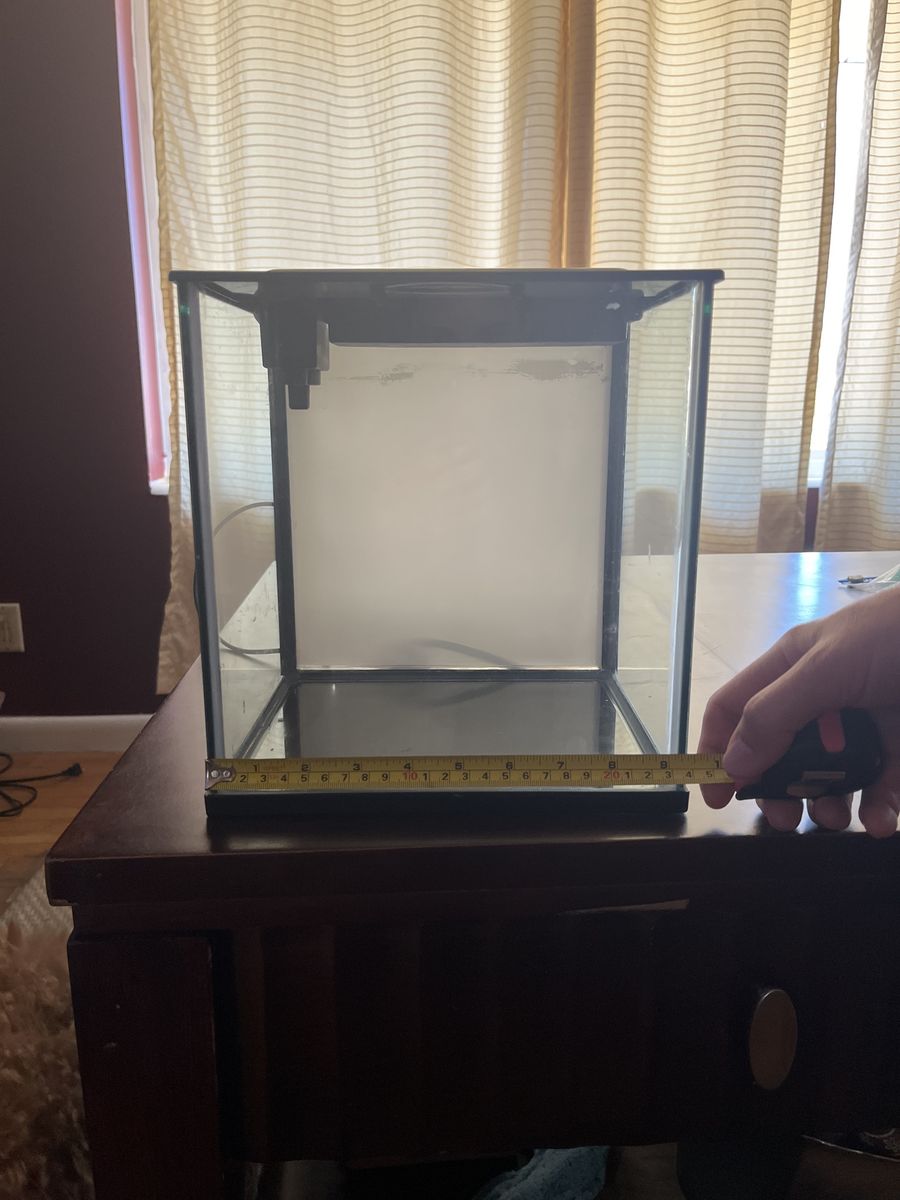 Small Aquarium Fish Tank with Filter, Gravel, and Decorations - Complete Starter Kit