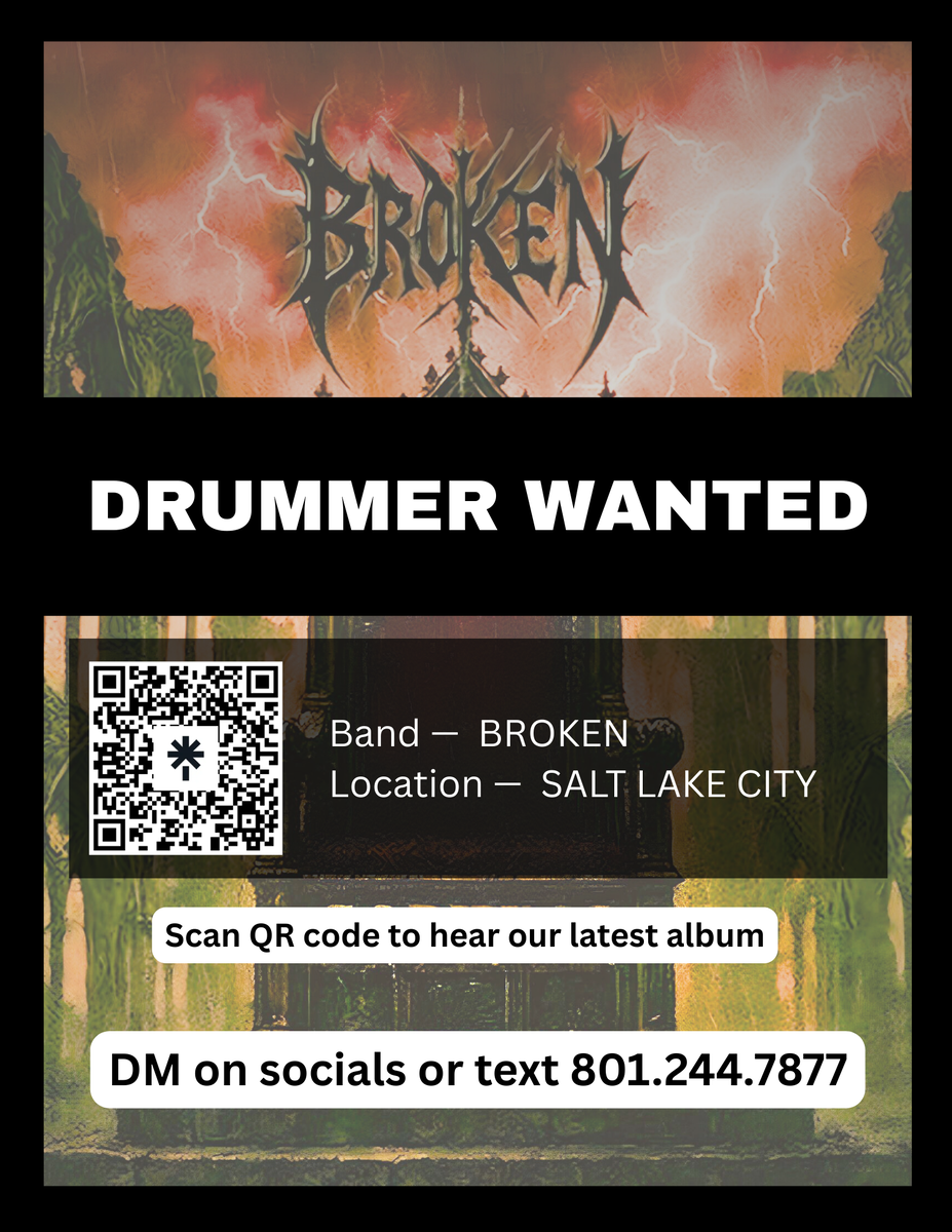 Drummed Needed for Metal Band