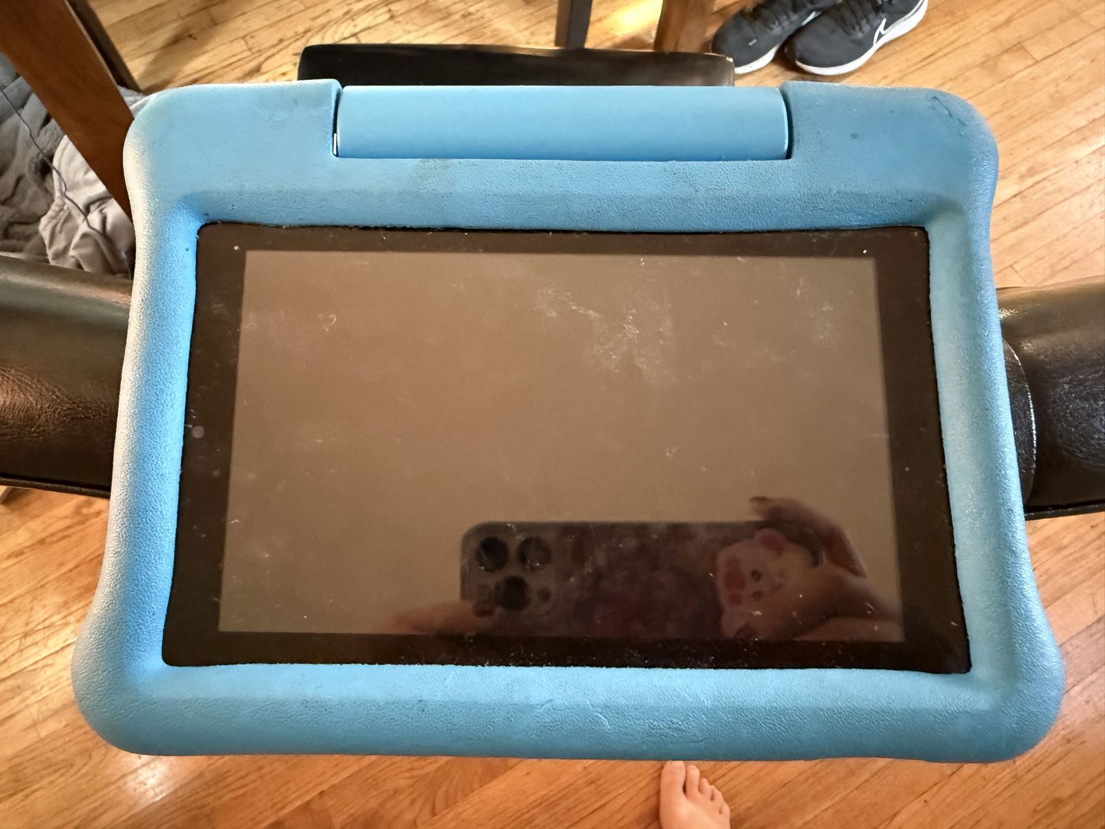 Amazon Fire 7 Kids Tablet with Blue Protective Bumper Case & Stand