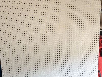 White Pegboard, Wall-Mounted Storage Organizer