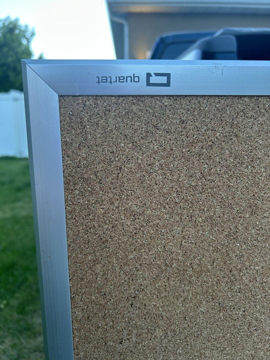 Quartet Cork Bulletin Board with Aluminum Frame 8’ X 4’