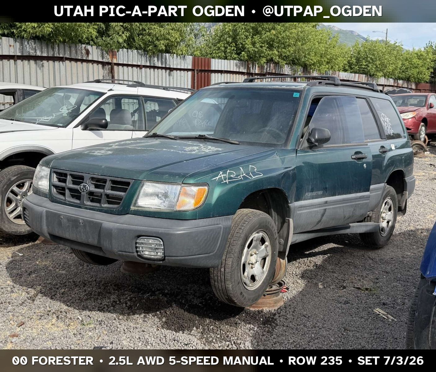 2000 Subaru Forester Parts - UTPAP Ogden