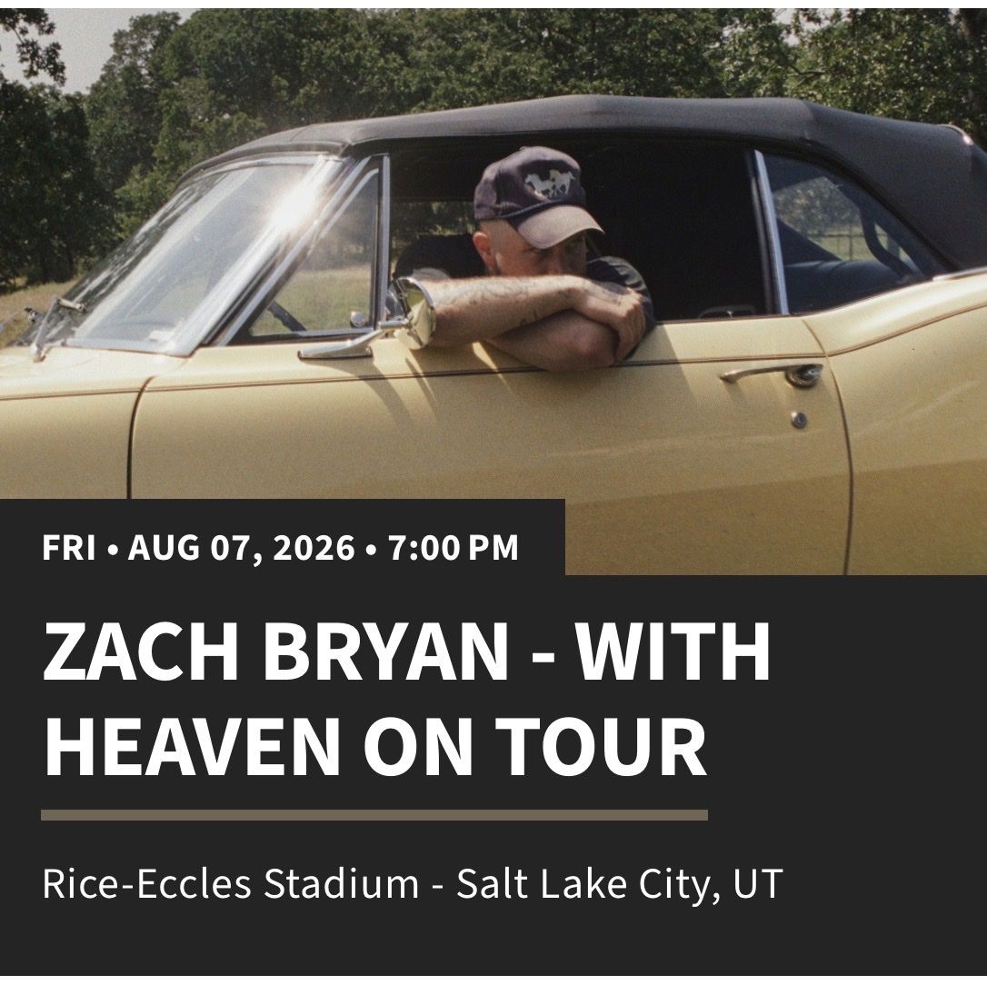 2 Tickets — Zach Bryan Rice Eccles July 7