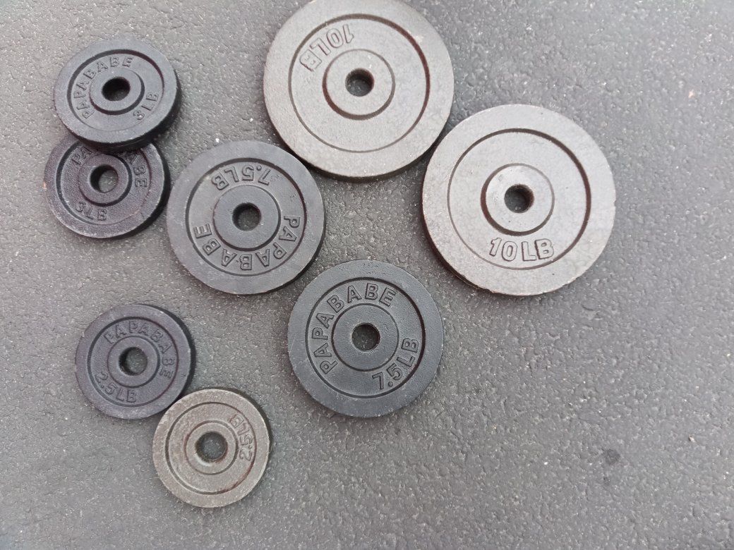 Barbell Weight Set 110lbs Total Great Condition!