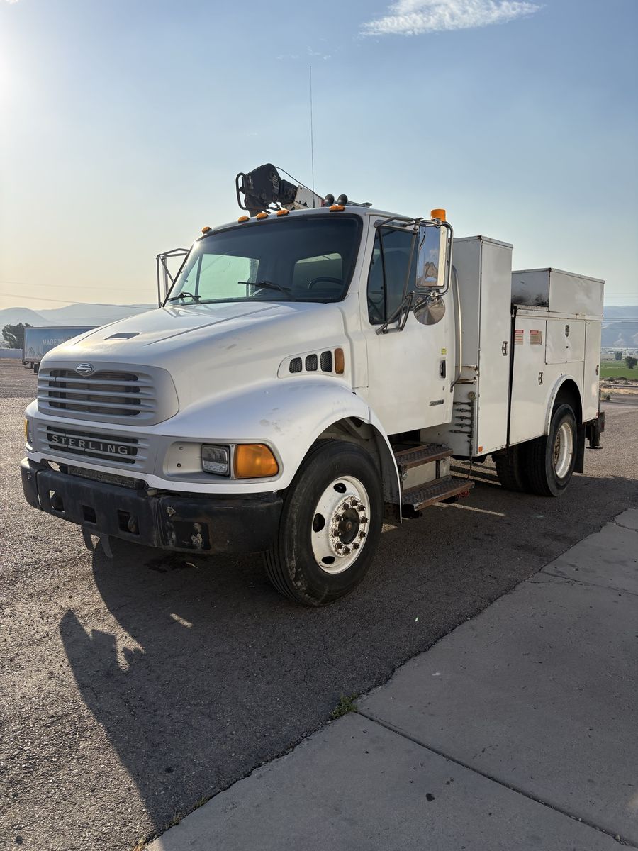 Sterling Acterra Service Truck with Crane - White Utility Truck