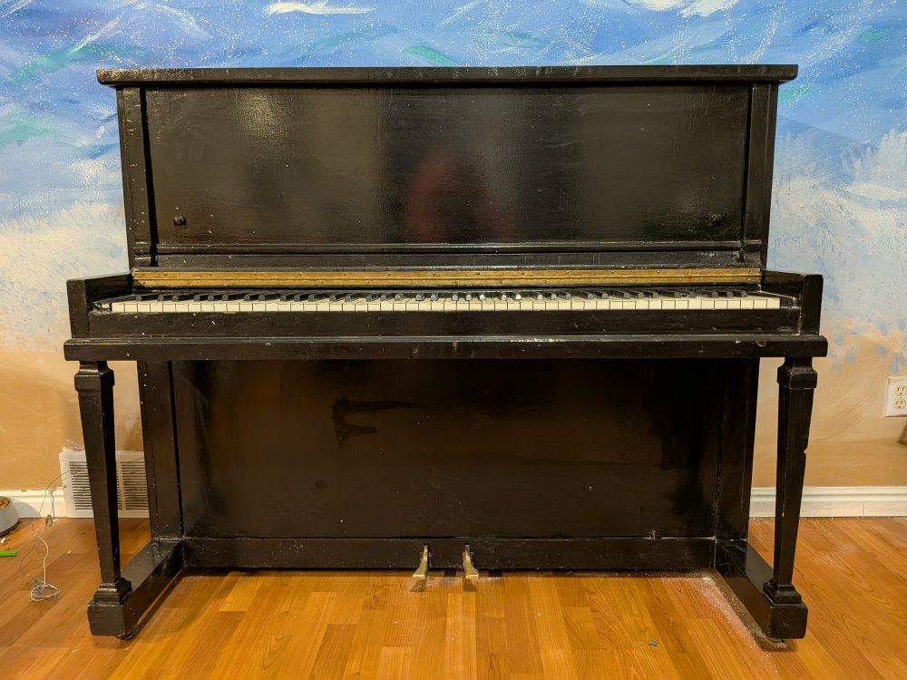 Black Upright Piano