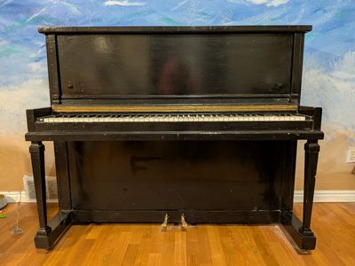 Black Upright Piano