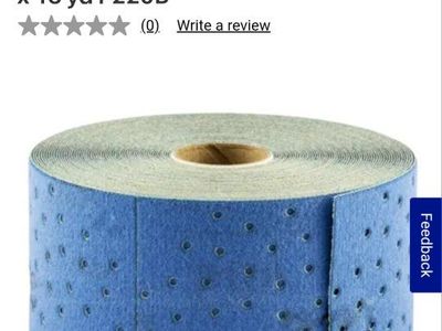 NEW- Norton Multiair Cyclonic Dryice Norgrip Sandpaper Rolls P220 2-3/4" x 13 YDS