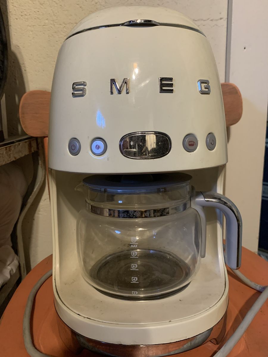 SMEG Retro Style Drip Filter Coffee Maker Machine White -DOES NOT WORK