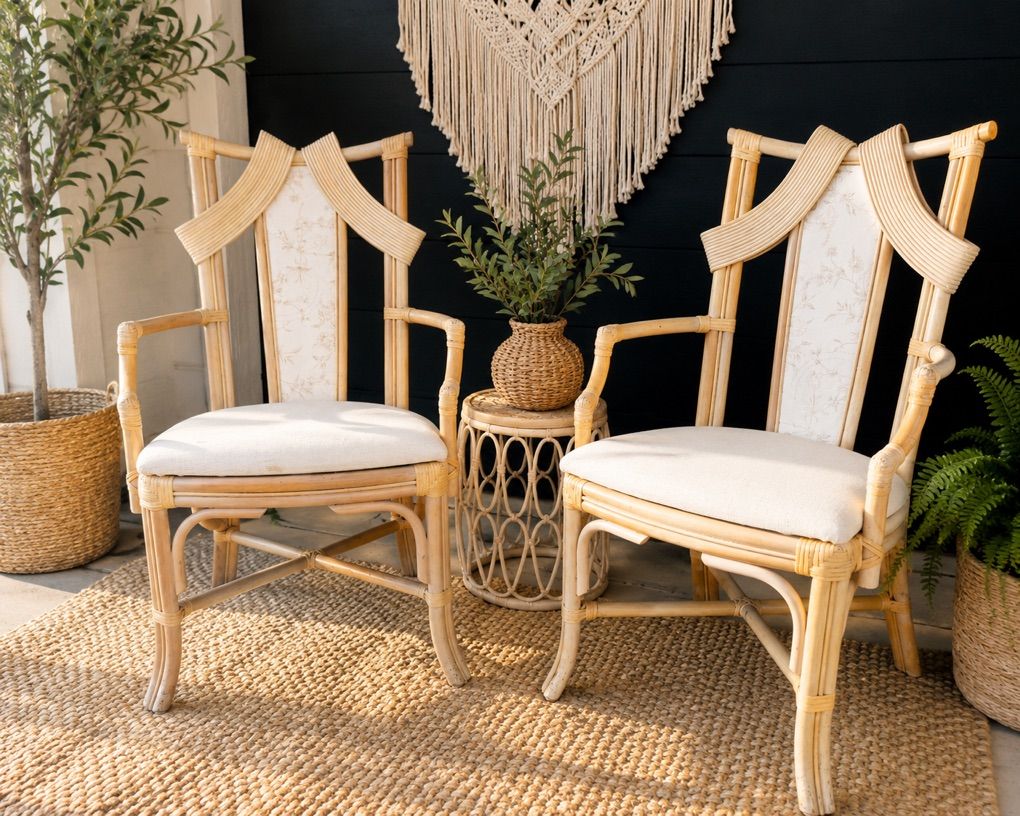 Vintage Bamboo Chairs