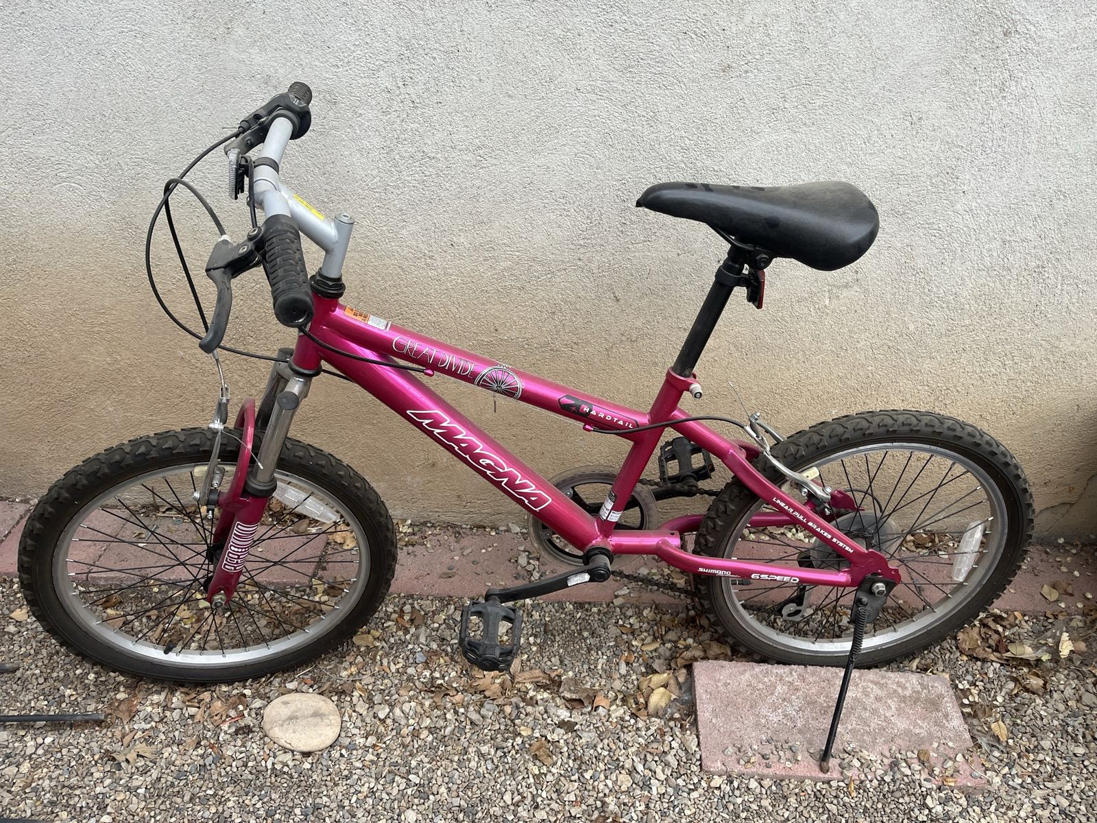 Magna Great Divide 6-Speed Hardtail Mountain Bike - Pink