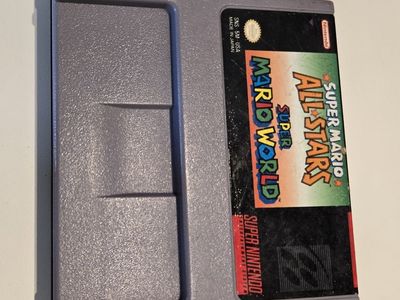Super Mario All-Stars + Super Mario World SNES Game Cartridge