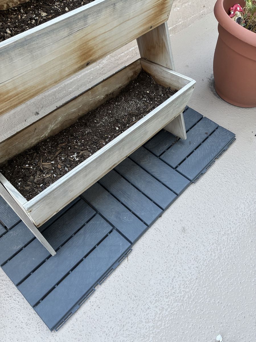 Plastic Interlocking deck tiles