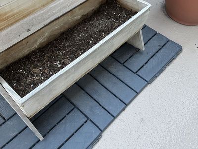 Plastic Interlocking deck tiles