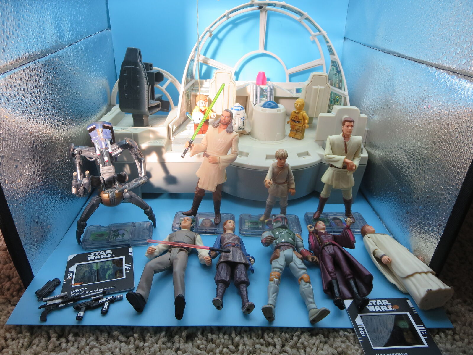 Vintage Star Wars action figures lot of 9 w weapons