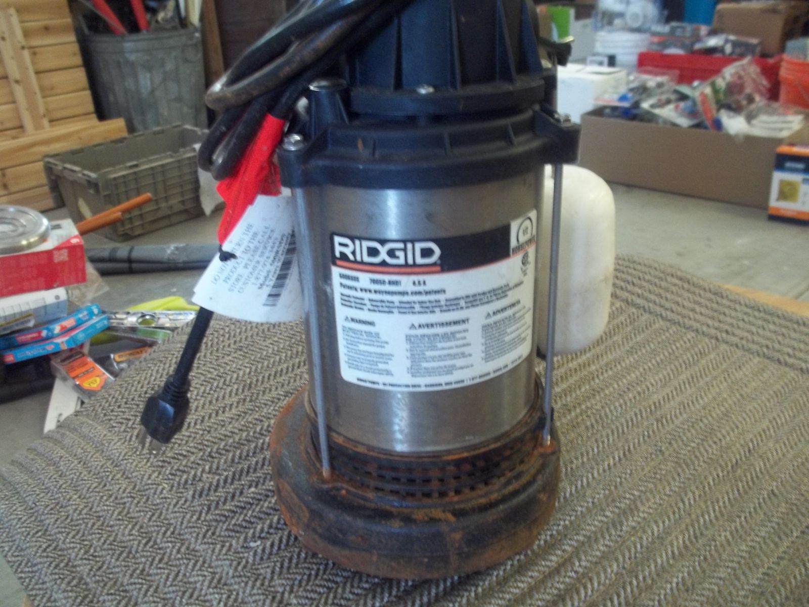Ridgid 1/2 Hp Dual Suction Submersible Pump