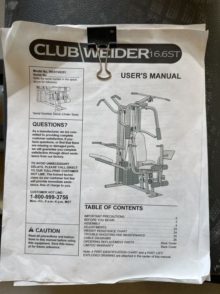 Club Weider 16.6 ST