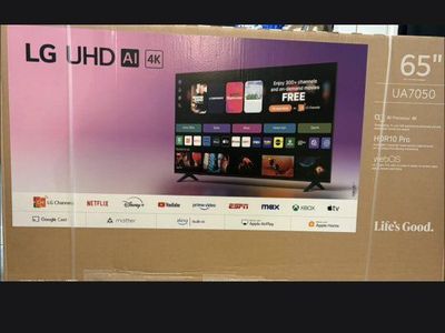 LG 65-inch UA7050 Series LED AI 4K UHD Smart webOS TV - New