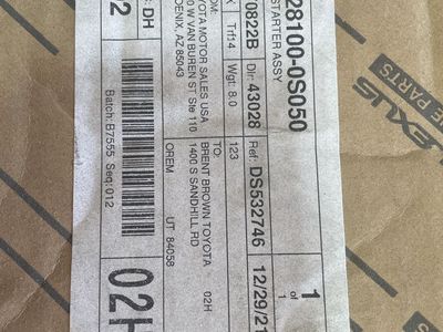 Toyota Starter Aaaembly 28100-0S050