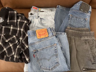Lot Teen Boys / Men’s Small 30x30 Levi's Skateboard Jeans Shorts Tilly's Empyre Zumiez Santa Cruz