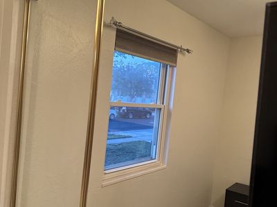 Mirrored closet sliding doors