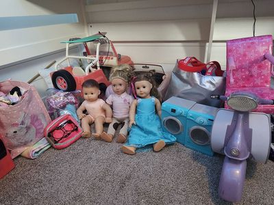 American girl doll stuff!