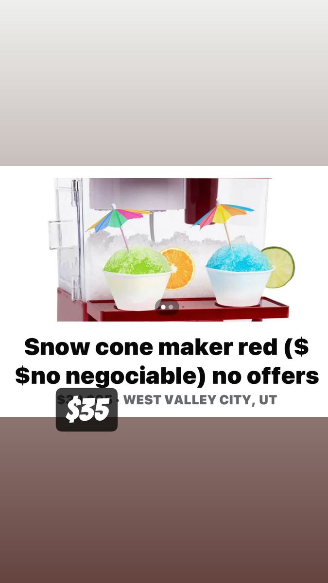 Snow Cone Maker