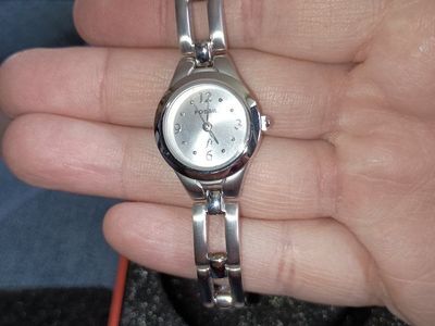 Fossil Silver-Tone Women's Quartz Watch - Analog Display, Slim Bracelet, New in Box
