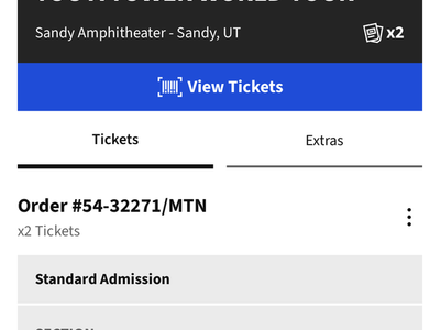 2 Death Cab for Cutie lawn tickets for TONIGHT! July 28th