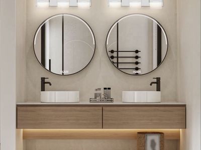 Ivy Bronx Set of 2 Modern 3-Light LED Dimmable Bathroom Vanity Light Fixtures