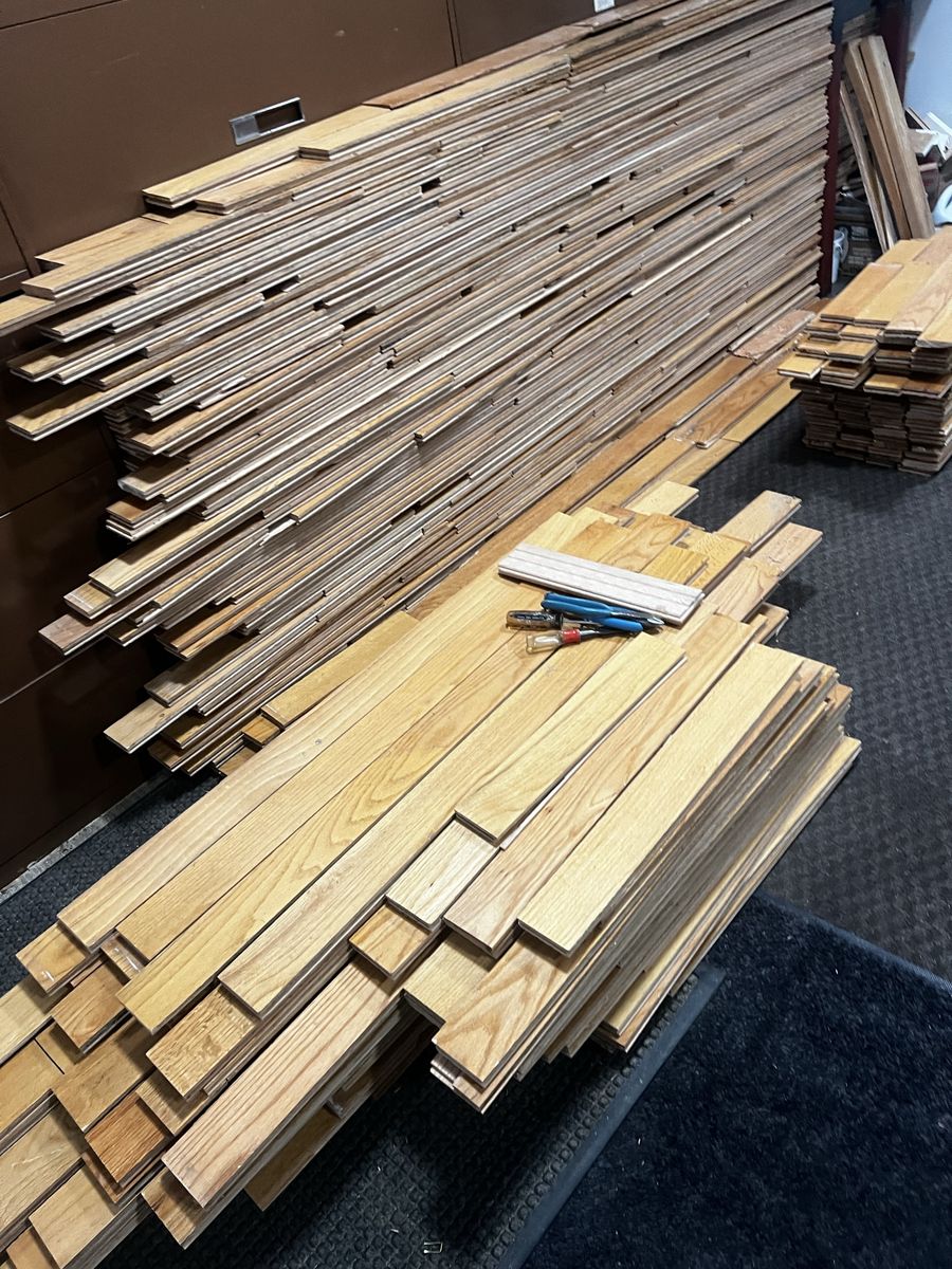 3/4” by 3 1/4” premium hardwood flooring