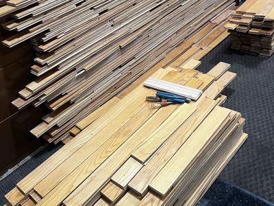 3/4” by 3 1/4” premium hardwood flooring