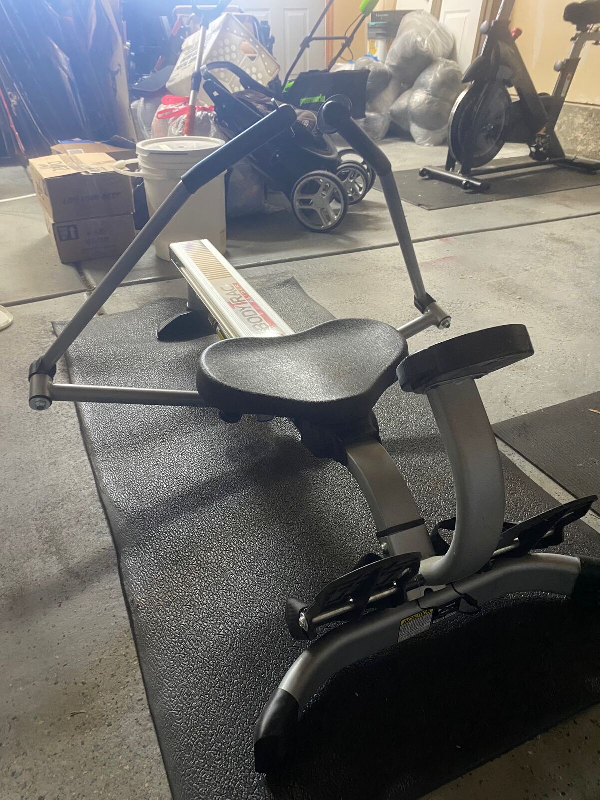 Stamina Hydraulic Rowing Machine, BodyTrac Glider with Cylinder Resistance