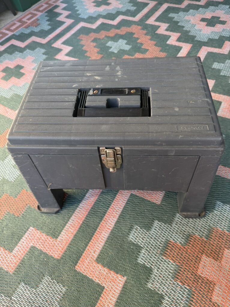 Vintage! Stack-on Step Stool Tool Chest Box