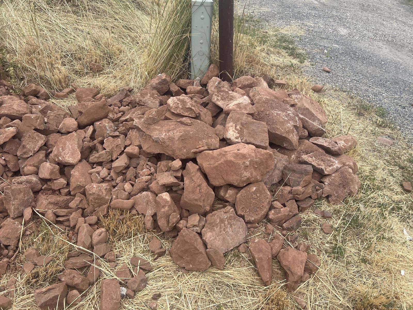 Free rocks for landscaping.