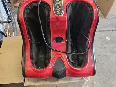 Red Electric Foot Massager Shiatsu Kneading & Rolling Therapy Machine - Good Condition