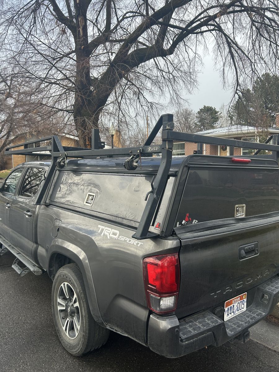 Premium Gray Shell w/ Side Toolboxes & LED Lights – Fits 2016-2023 Toyota Tacoma (6ft Bed)