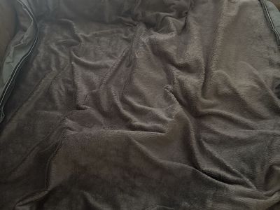 Lippert Teddy Bear Bunk Series RV Mattress Cover / Blanket - Charcoal Grey