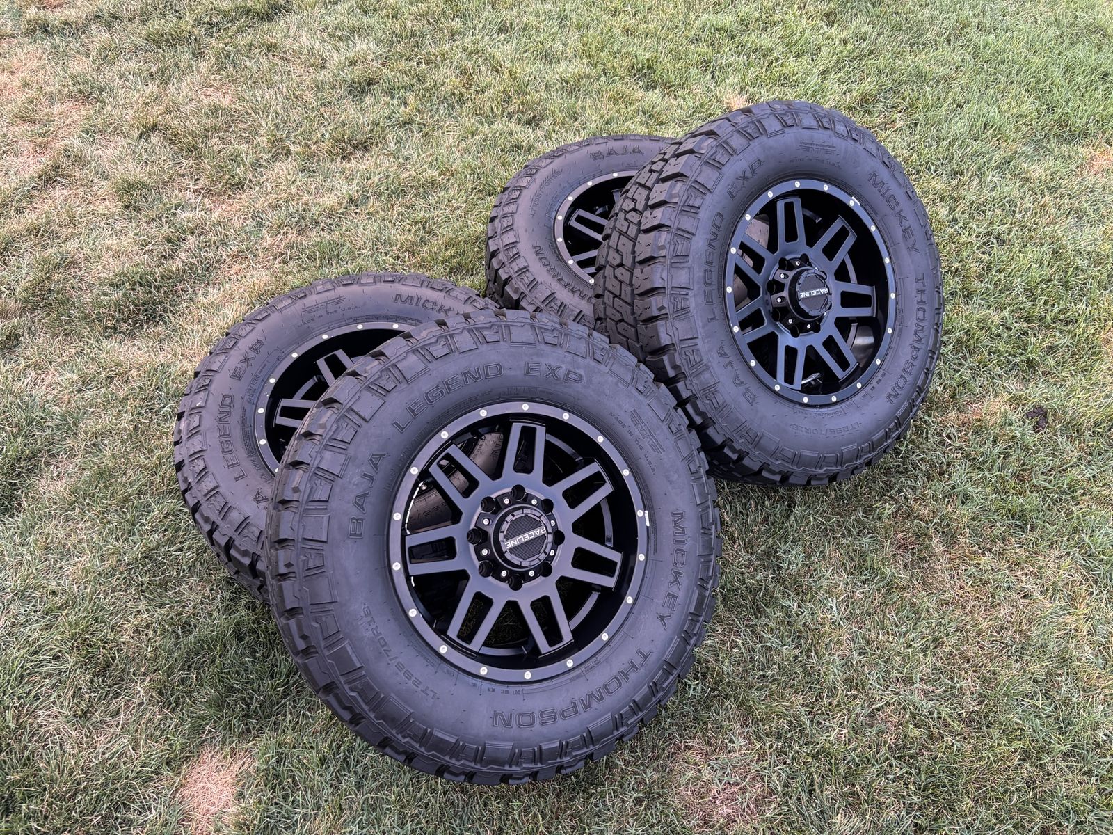 Raceline 8x6.5 8 lug Wheels with 295/70R18 Tires